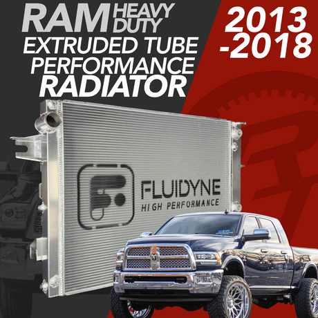 2013-2018 Dodge Ram 2500 3500 6.7L Cummins Diesel 4 Row Extruded Tube Aluminum Radiator