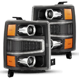 AlphaRex 14-15 Chevy Silverado 1500 LUXX-Series LED Projector Headlights