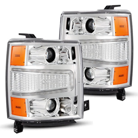 AlphaRex 14-15 Chevy Silverado 1500 LUXX-Series LED Projector Headlights