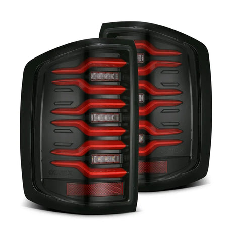 AlphaRex 14-18 Chevy Silverado 1500/2500HD/3500HD LUXX-Series LED Tail Lights