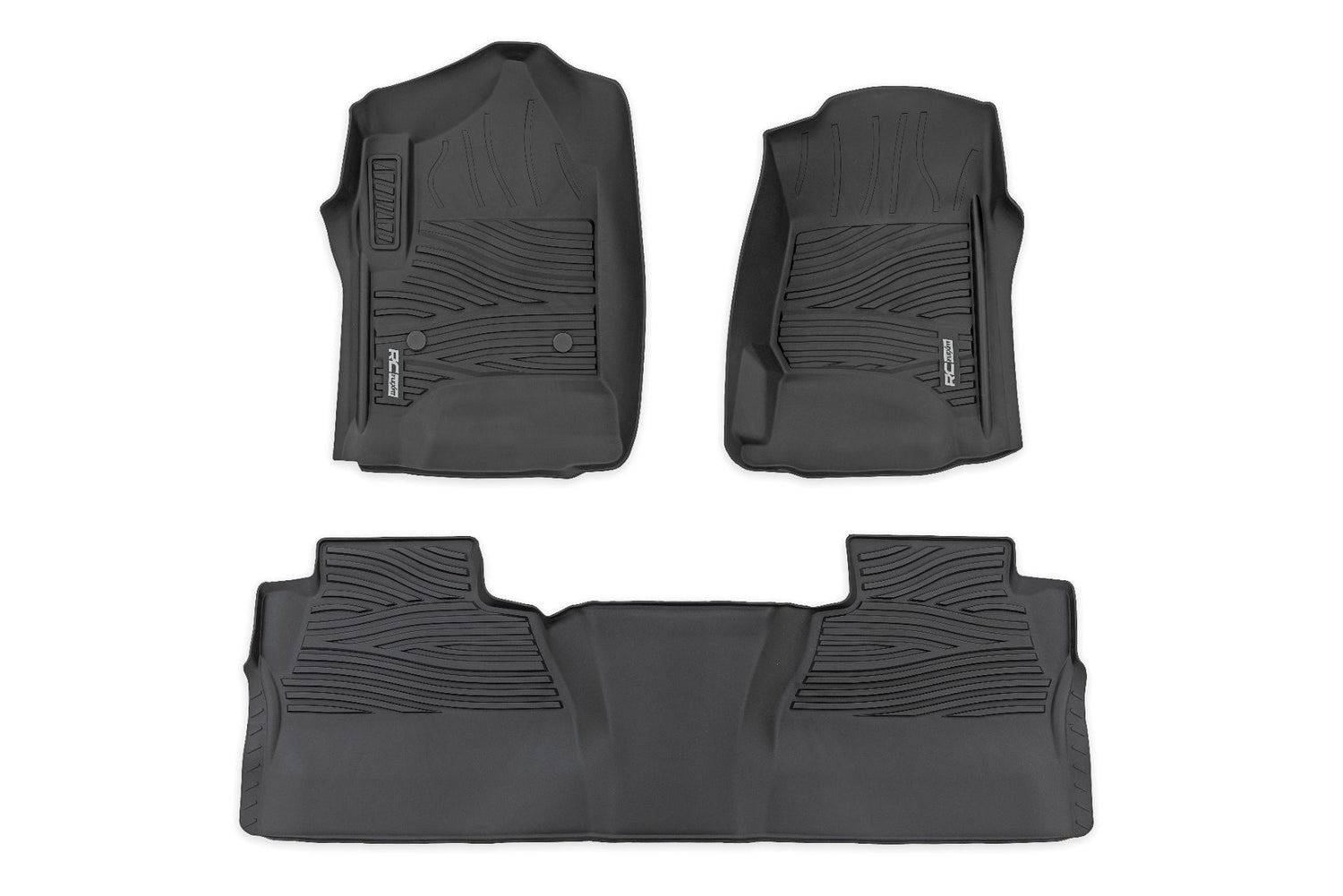 Flex-Fit Floor Mats | FR & RR | FR Bucket | Crew | Chevy/GMC 1500/2500HD/3500HD 2WD/4WD