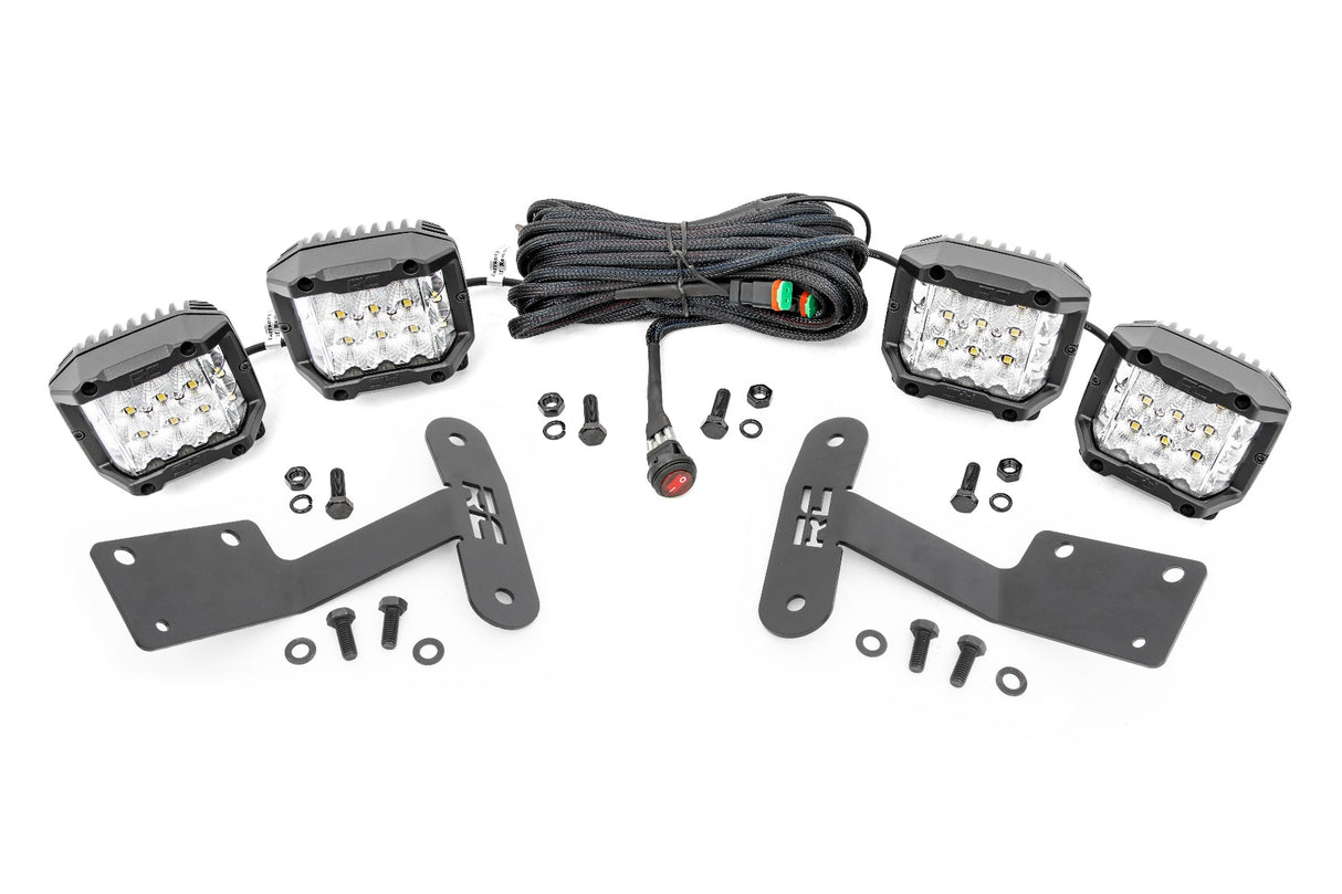 LED Light Kit | Ditch Mount | 3" OSRAM | Wide | Toyota Tundra 2WD/4WD (14-21)