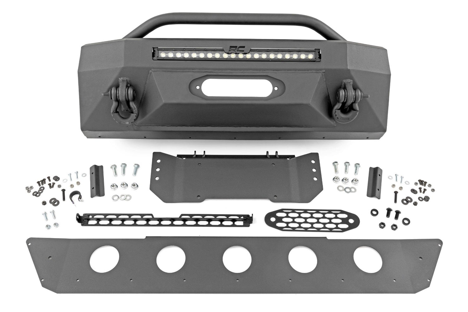 Front Bumper | Hybrid | 20" Blk DRL | Toyota 4Runner 2WD/4WD (2014-2024)