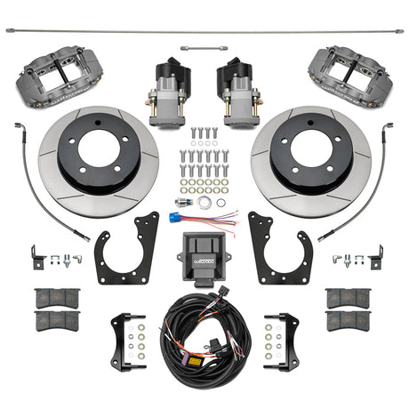 Wilwood 15-20 Toyota Land Cruiser J70 Rear FNSL6R Big Brake Kit - GT Slotted Rotor w/ EPB & Lines