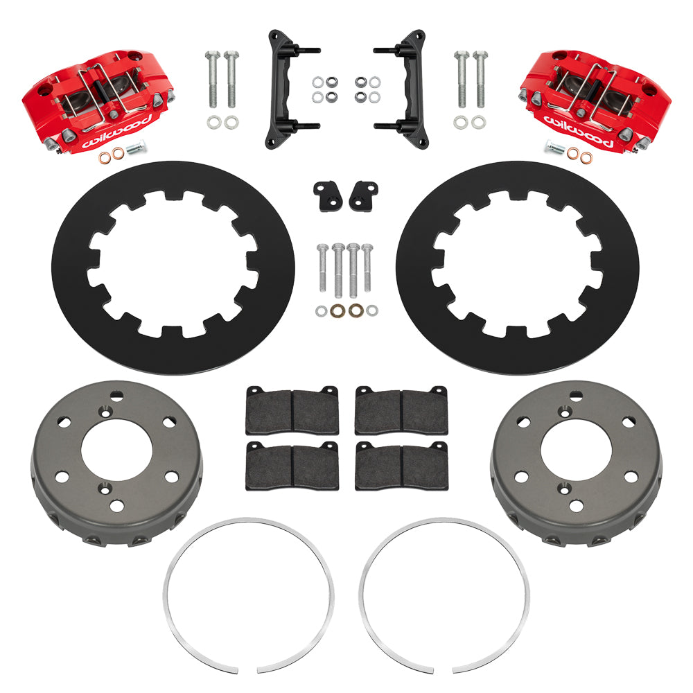 Wilwood 2024 Can Am Maverick Front Brake Kit 11.60in - Red