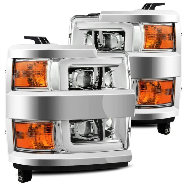 AlphaRex 15-19 Chevy Silverado 2500HD/3500HD PRO-Series Projector Headlights (Plank Style)