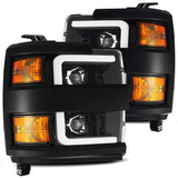 AlphaRex 15-19 Chevy Silverado 2500HD/3500HD PRO-Series Projector Headlights (Plank Style)