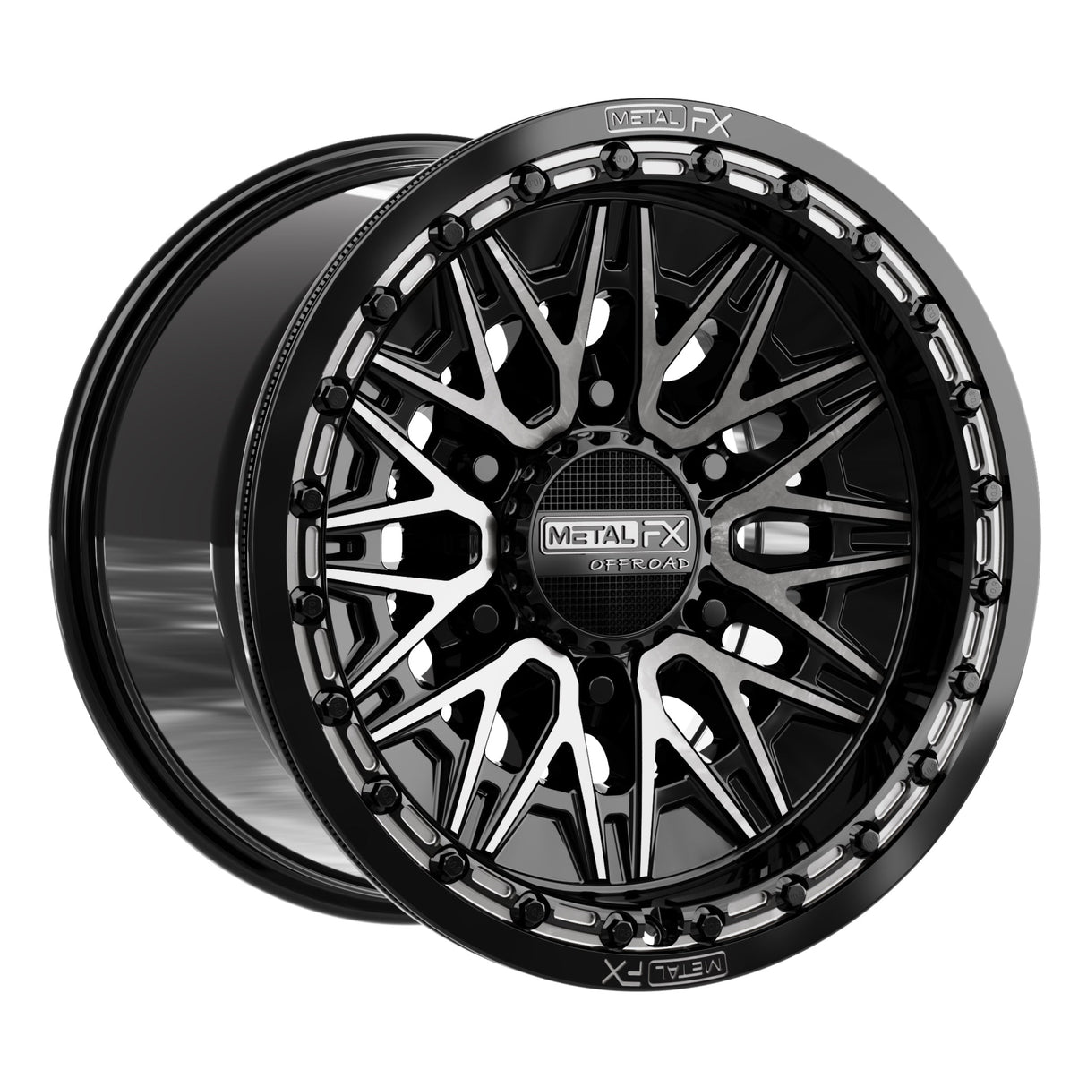 Alpha 6R Beadlock | Gloss Black DDT Face