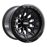 Alpha R Beadlock | Satin Black w/ Gloss Black Ring