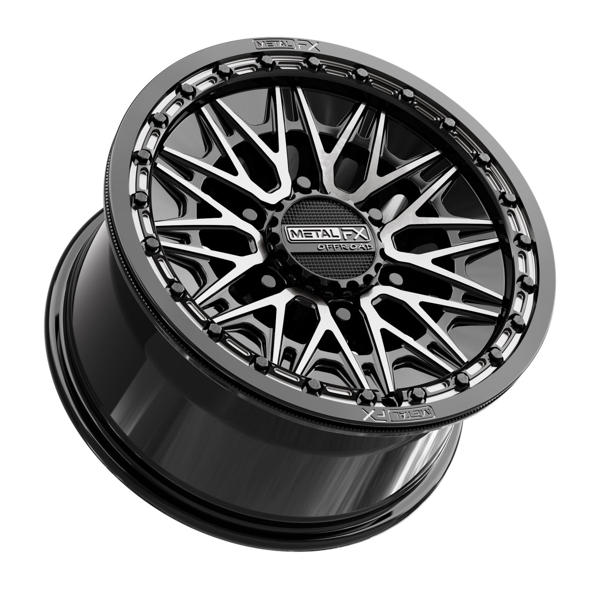 Alpha 6R Beadlock | Gloss Black DDT Face