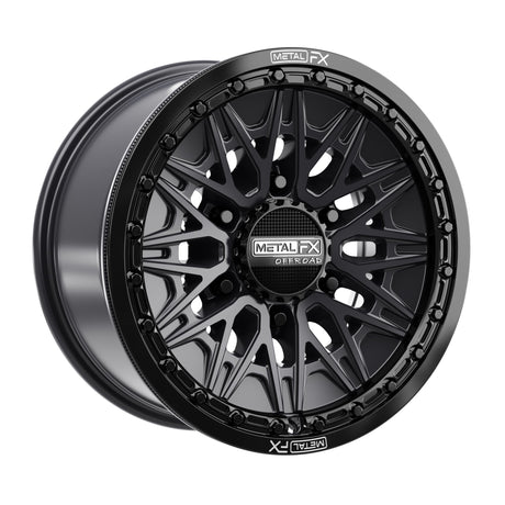 Alpha 6R Beadlock | Satin Black w/ Gloss Black Ring