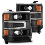 AlphaRex 16-18 Chevy Silverado 1500 LUXX-Series LED Projector Headlights