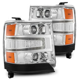AlphaRex 16-18 Chevy Silverado 1500 LUXX-Series LED Projector Headlights