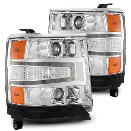 AlphaRex 16-18 Chevy Silverado 1500 LUXX-Series LED Projector Headlights