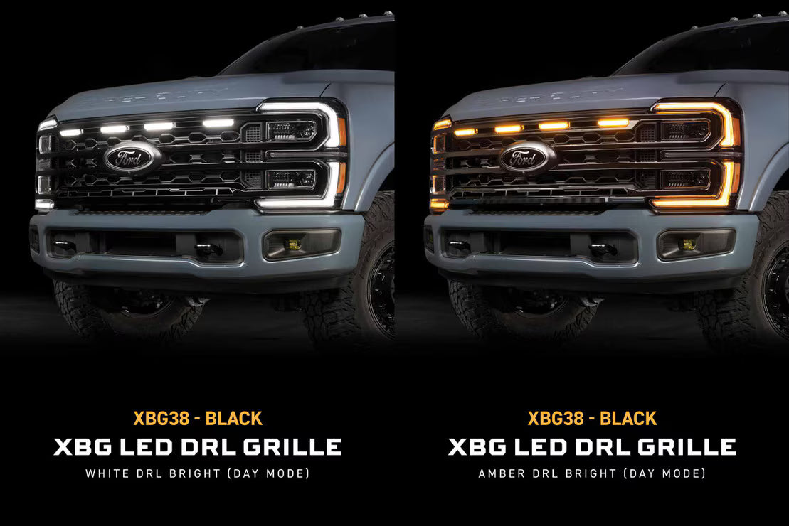23-27 Ford Super Duty XBG LED DRL Grille (Black)