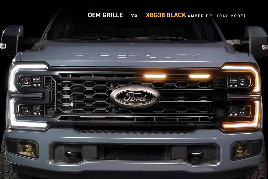 23-27 Ford Super Duty XBG LED DRL Grille (Black)