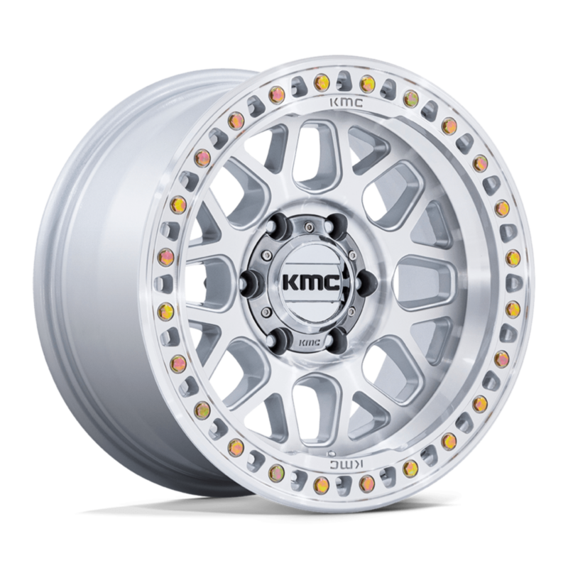 KMC GRS 18X8.5 6X135 87 +0 G-SLV MACH-FC