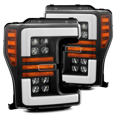 AlphaRex 17-19 Ford F-250/F-350 Super Duty NOVA-Series LED Projector Headlights (Plank Style)