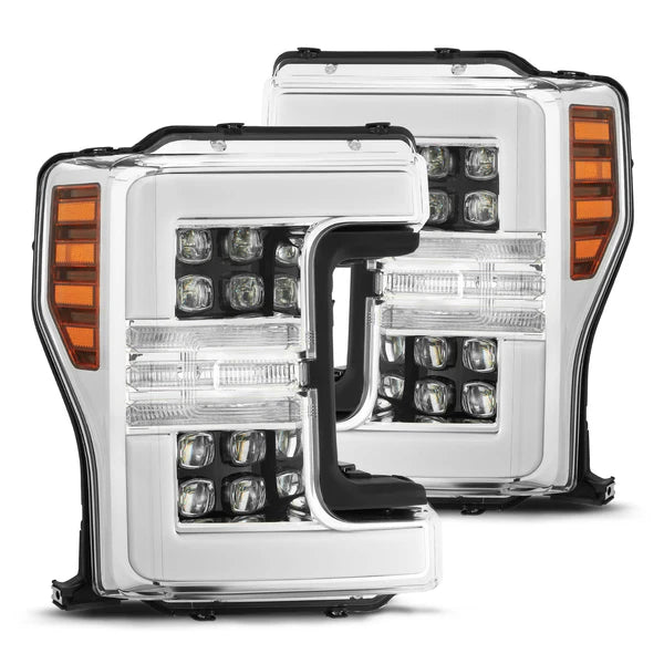 AlphaRex 17-19 Ford F-250/F-350 Super Duty NOVA-Series LED Projector Headlights (Plank Style)