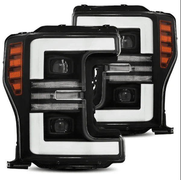 AlphaRex 17-19 Ford F-250/F-350 Super Duty PRO-Series Projector Headlights (Plank Style)