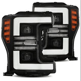 AlphaRex 17-19 Ford F-250/F-350 Super Duty PRO-Series Projector Headlights (Plank Style)