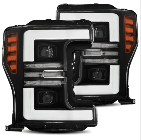 AlphaRex 17-19 Ford F-250/F-350 Super Duty PRO-Series Projector Headlights (Plank Style)