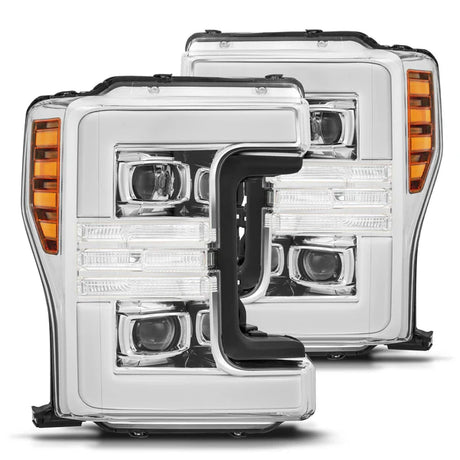 AlphaRex 17-19 Ford F-250/F-350 Super Duty PRO-Series Projector Headlights (Plank Style)