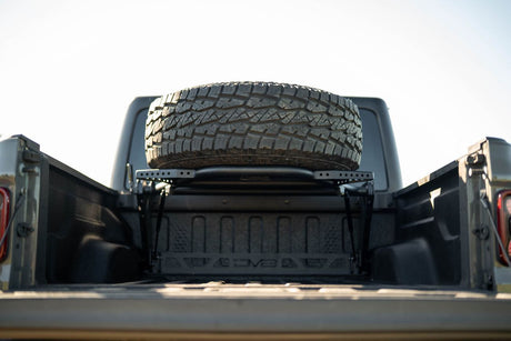 DV8 Offroad 2020+ Jeep Gladiator JT Adjustable In-Bed Tire Carrier