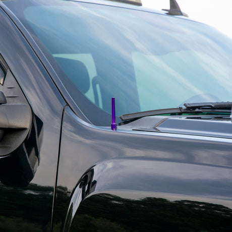 Wehrli 07.5-19 Chevrolet 6.6L Duramax Billet TIG Torch Stubby Antenna - Semi-Gloss Black