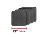 WeatherTech Home Surface Protectors 12in. Square - Black (4pc Set)