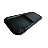 CRL Glass Slider Window w/ Clamp Ring (Passenger Side) for Sprinter Van Wideouts