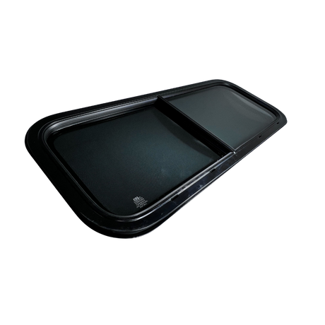 CRL Glass Slider Window w/ Clamp Ring (Passenger Side) for Sprinter Van Wideouts