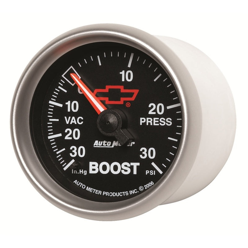 Autometer Sport-Comp II GM 52mm 30 PSI Mechanical Boost Vacumm Gauge