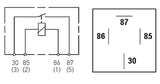 Hella Relay Mini Iso 4 Pole 12V Spst