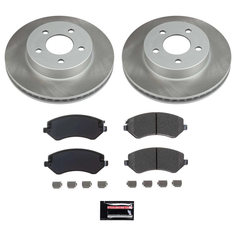 Power Stop 02-07 Jeep Liberty Front Semi-Coated Rotor Kit