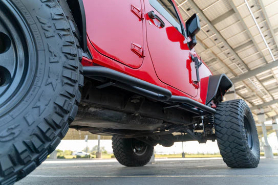 DV8 2007-2018 4-Door Jeep Wrangler JK | OE Plus Side Steps