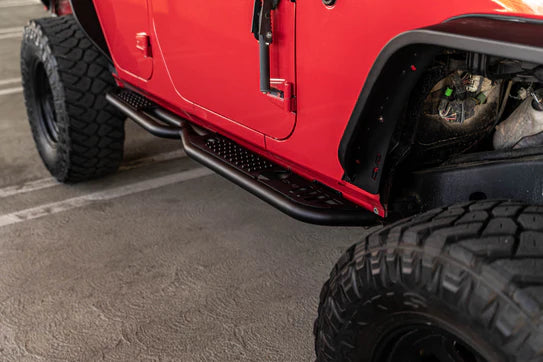 DV8 2007-2018 4-Door Jeep Wrangler JK | OE Plus Side Steps
