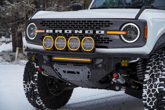 DV8 Offroad 21-25 Ford Bronco Tube Serries Front Bumper - Black Powdercoat