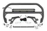Nudge Bar | w/ Tow Hooks | 20 Inch BLK DRL Single Row LED | Ford Bronco Sport (21-24)