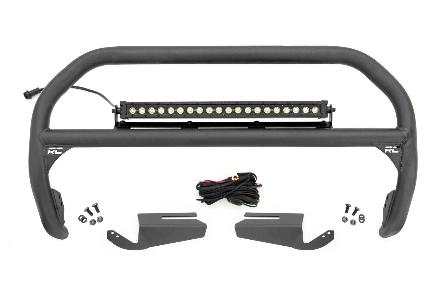 Nudge Bar | 20 Inch BLK DRL Single Row LED | OE Modular Steel | Ford Bronco (21-25)