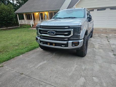KD Fabworks 2020-2022 Ford Super Duty F-250/F-350 Dual Light Mount WITH OEM LED Foglights FOR DIODE DYNAMICS
