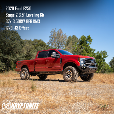 Kryptonite Stage 2 Leveling Kit with Eibach Shocks for 2017-2022 Ford Super Duty F-250/F-350