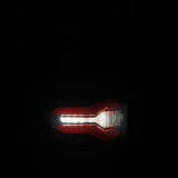 AlphaRex 2024-2025 Ford F-150 LUXX LED Taillights Blk-Red Activ Light/Seq Signal - Smoked Lens