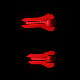 AlphaRex 2024-2025 Ford F-150 LUXX LED Taillights Blk-Red Activ Light/Seq Signal - Smoked Lens