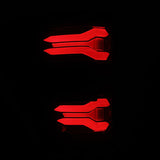 AlphaRex 2024-2025 Ford F-150 LUXX LED Taillights Blk-Red Activ Light/Seq Signal - Smoked Lens