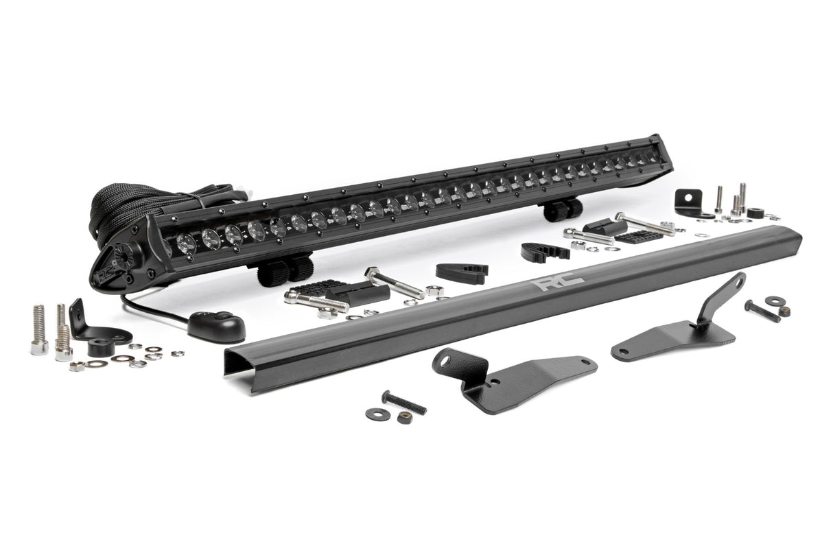 30" Single Row Light Mount | Front | Black Series | Polaris RZR Turbo R 4