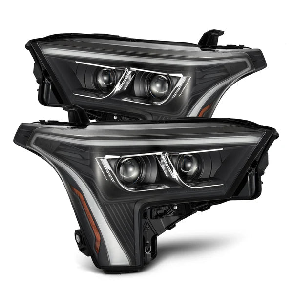 AlphaRex 22-23 Toyota Tundra LUXX-Series LED Projector Headlights (Amber DRL)