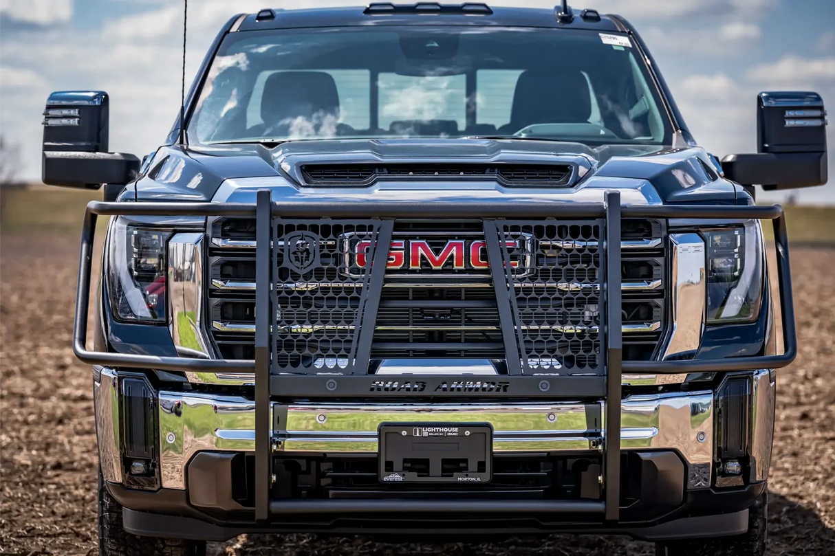 Road Armor 2020-2026 GMC 2500/3500 Vaquero Front Grille Guard - Texture Black