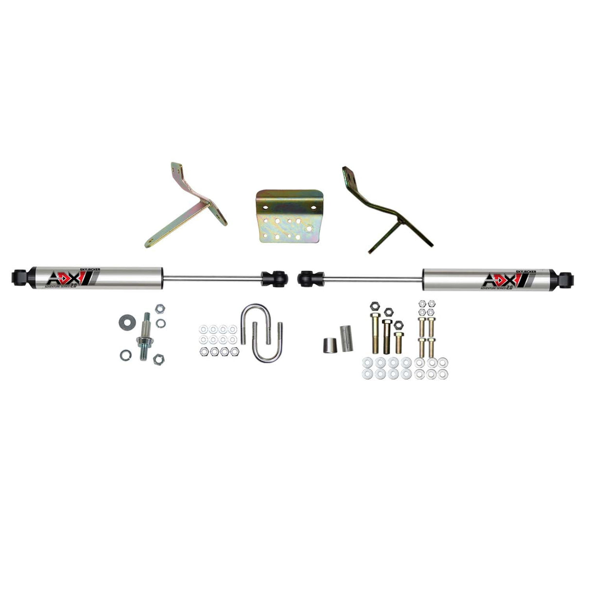 Skyjacker 03-08 Dodge Ram 2500/3500 ADX 2.0 Dual Stabilizer Kit w/ CNC Machined Polished Alum.