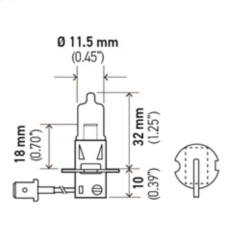 Hella BULB H3 12V 130W PK22s T3.25